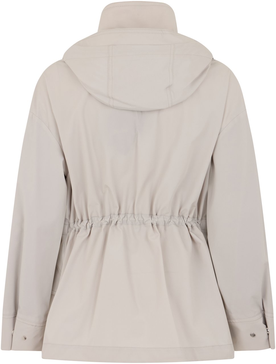 Moorer Light jacket with elegant hood Neutraal