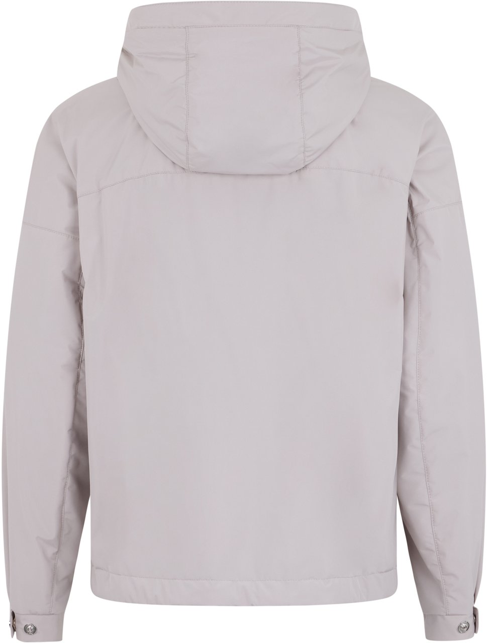 Moorer Light grey jacket with hood, versatile style Neutraal