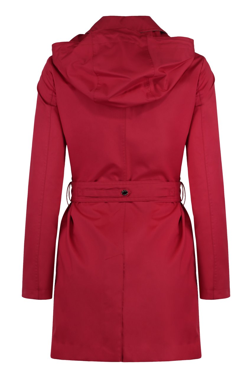 Moorer Giacinto cotton trench coat Rood