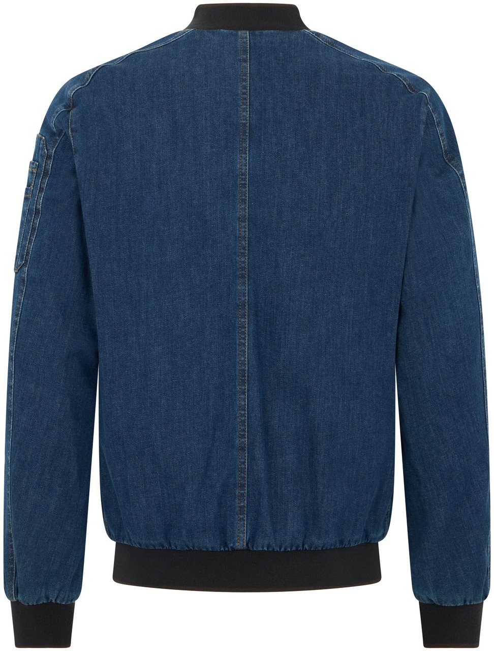 Moorer Modern blue denim jacket for any occasion Blauw