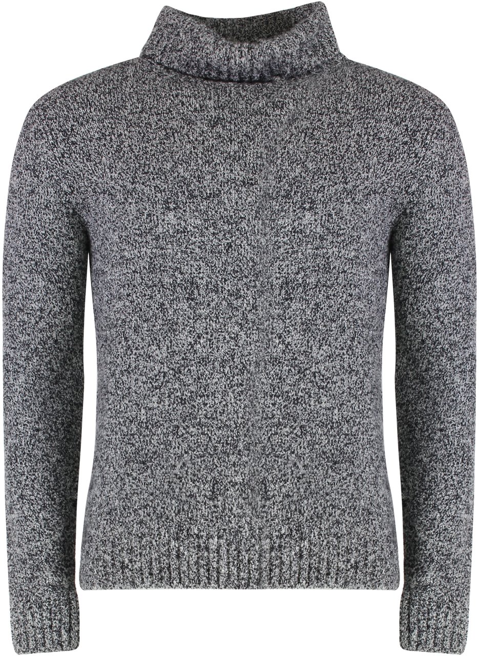Moorer Gordon wool and cachemire turtleneck pullover Grijs