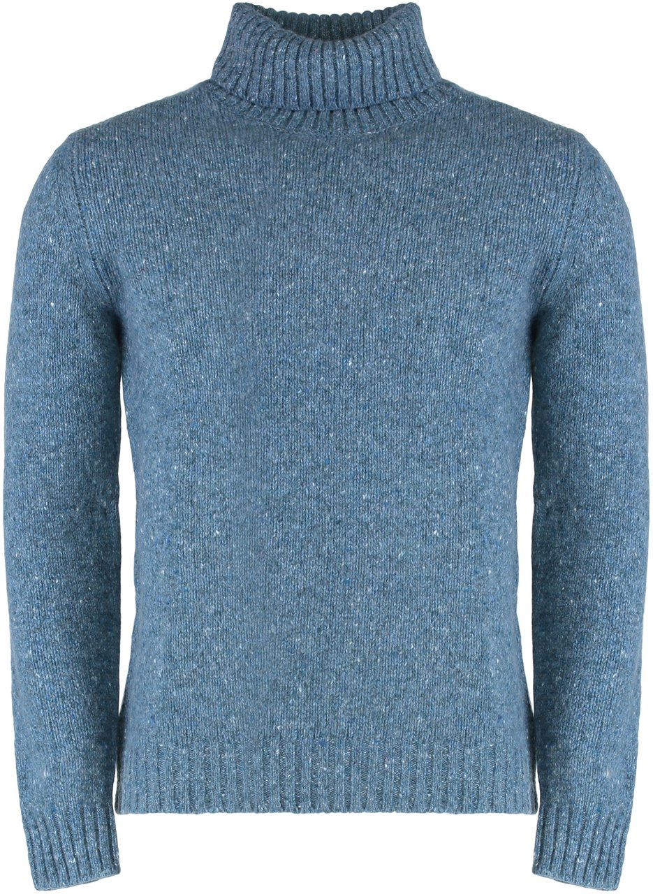 Moorer Gordon wool and cachemire turtleneck pullover Blauw