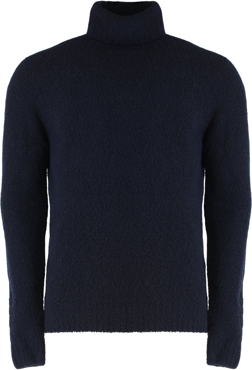 Moorer Turtleneck sweater in wool blend Blauw