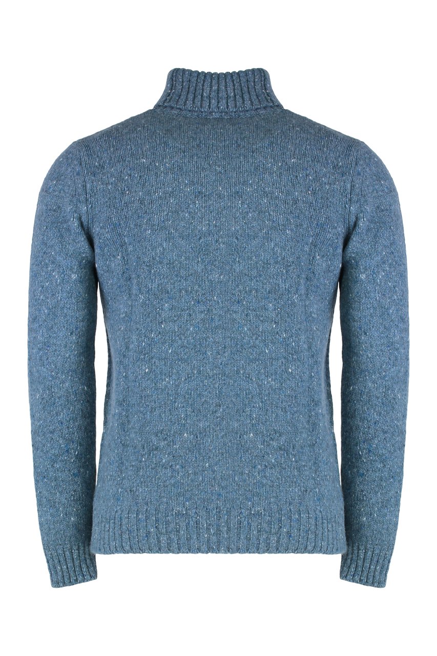 Moorer Gordon wool and cachemire turtleneck pullover Blauw