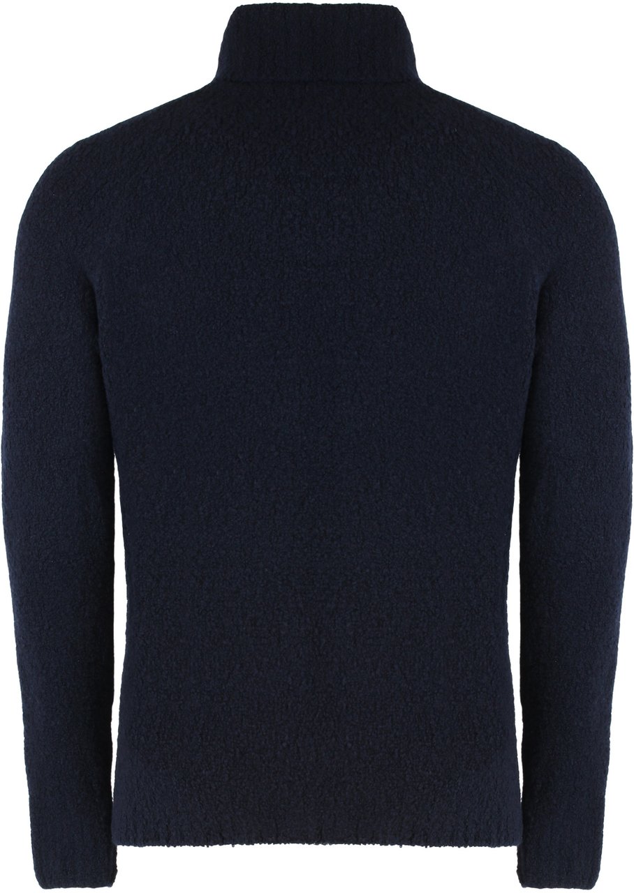 Moorer Turtleneck sweater in wool blend Blauw