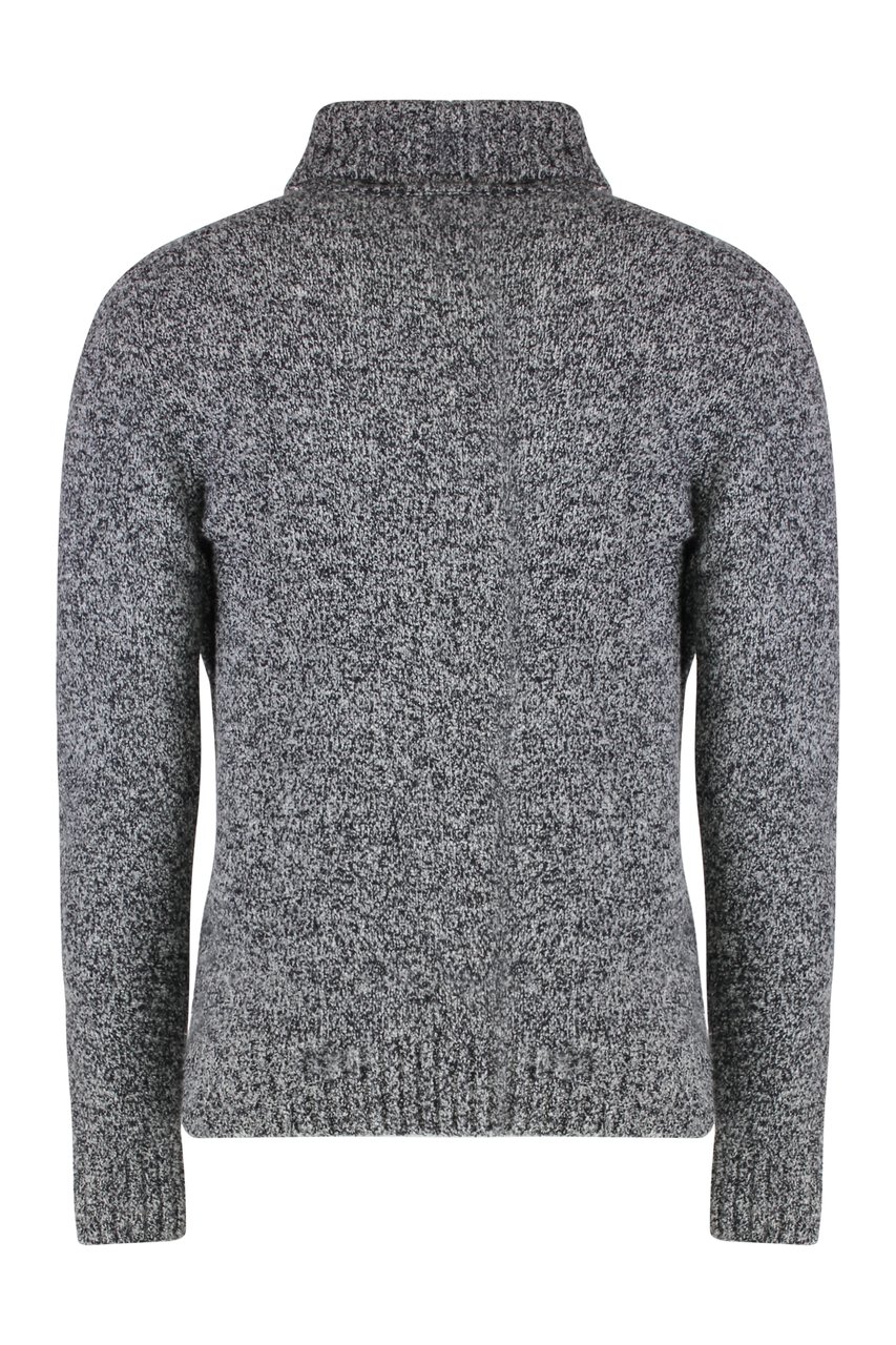 Moorer Gordon wool and cachemire turtleneck pullover Grijs