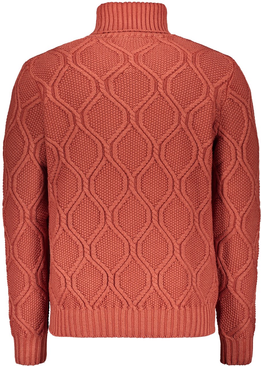 Moorer Orange turtleneck sweater Oranje