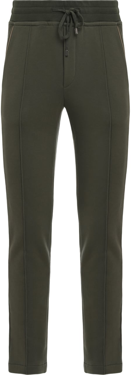 Moorer Track pants in cotton Groen