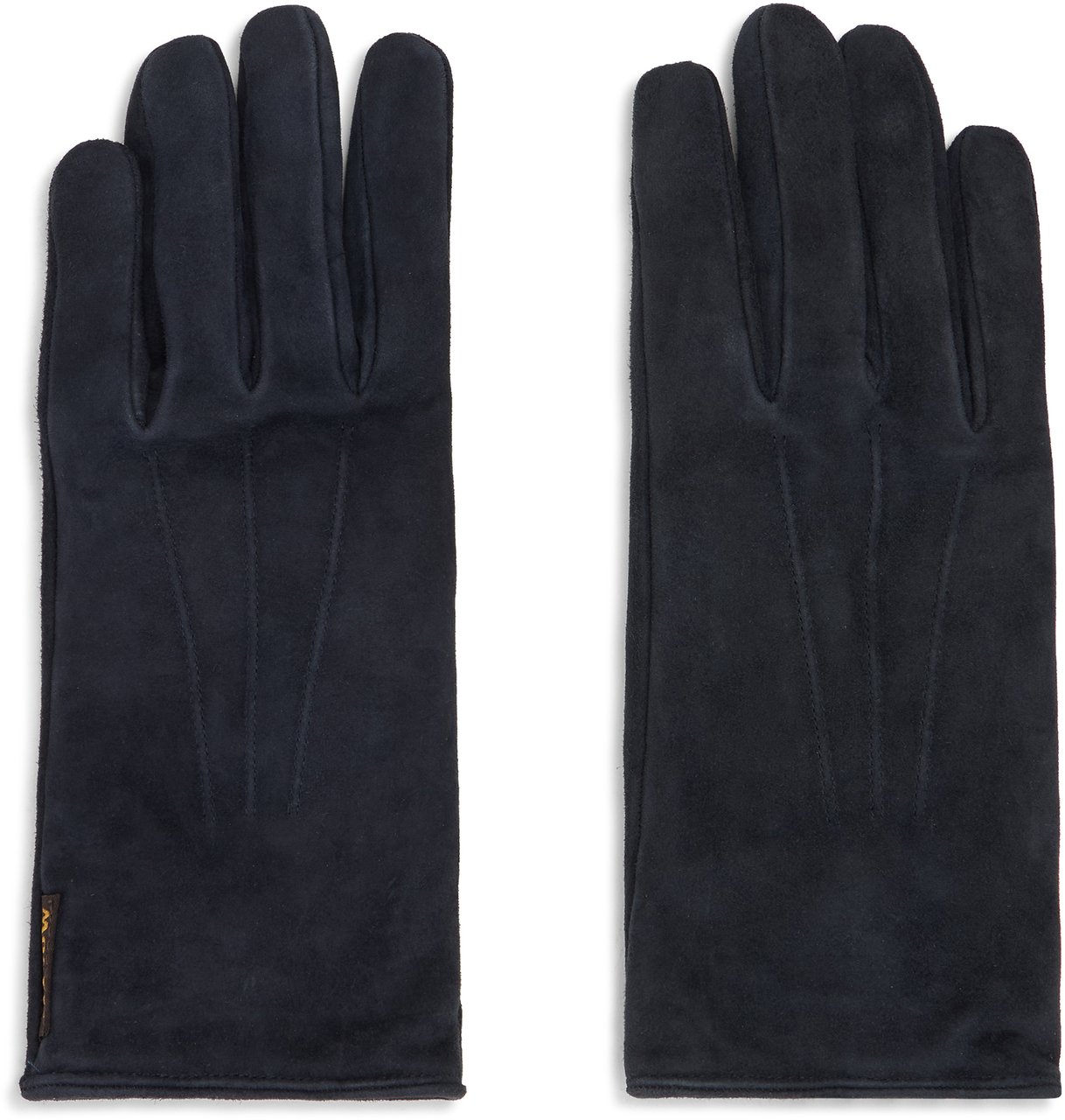 Moorer Suede leather gloves Blauw