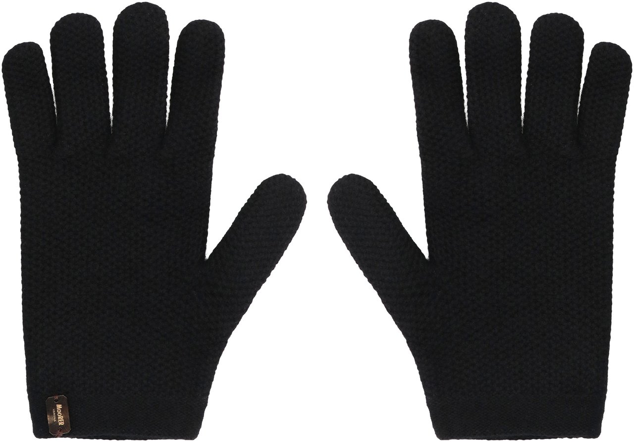 Moorer Knitted gloves Navy