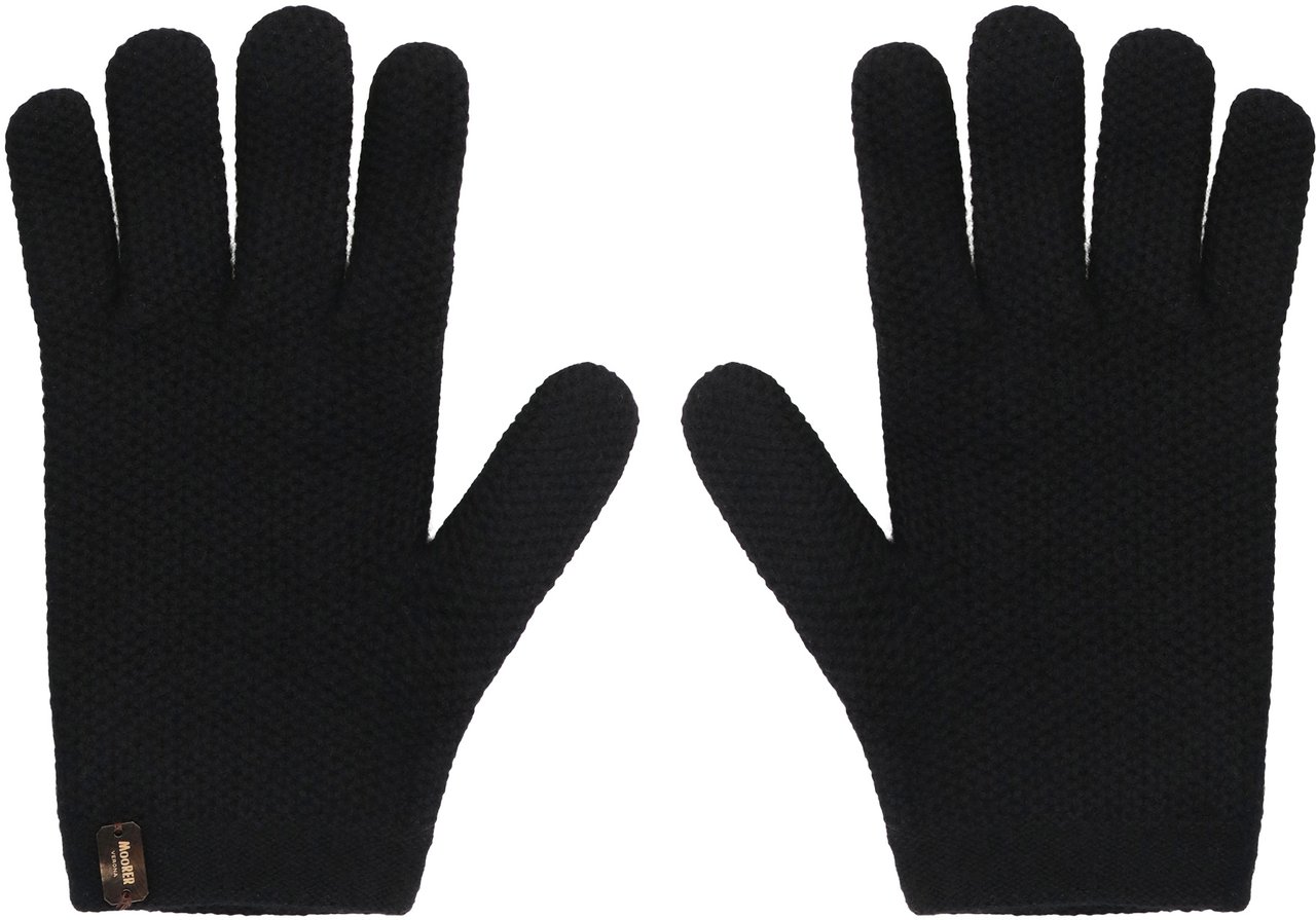 Moorer Knitted gloves Navy