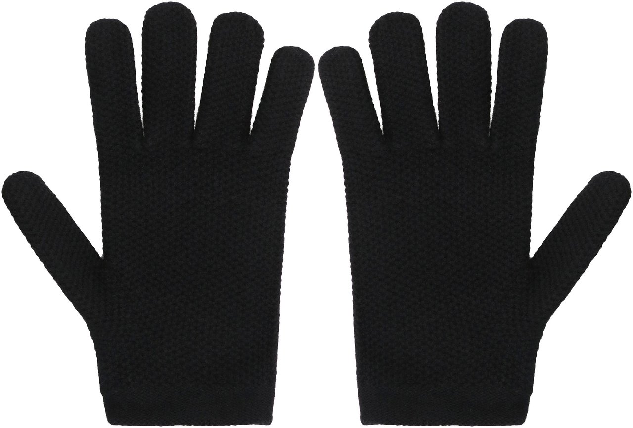 Moorer Knitted gloves Navy