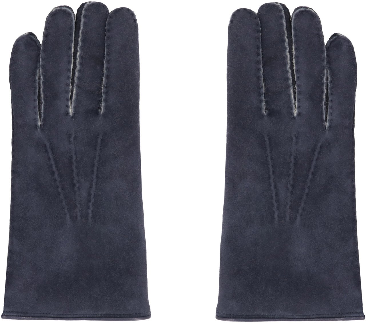 Moorer Hideko Leather gloves Blauw
