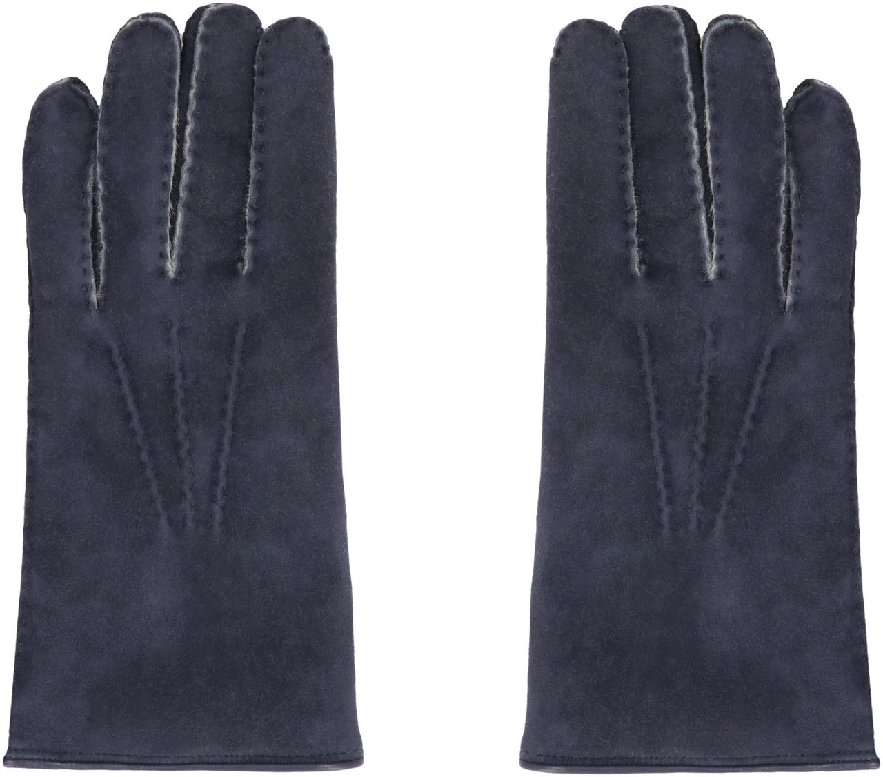 Moorer Hideko Leather gloves Blauw