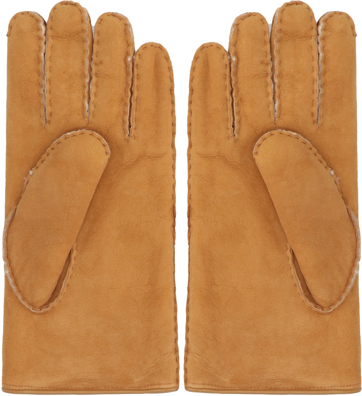 Moorer Hideko leather gloves Beige