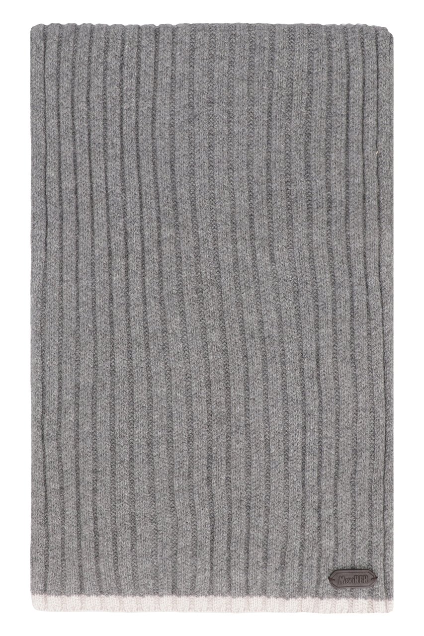 Moorer Hobart cashmere scarf Grijs
