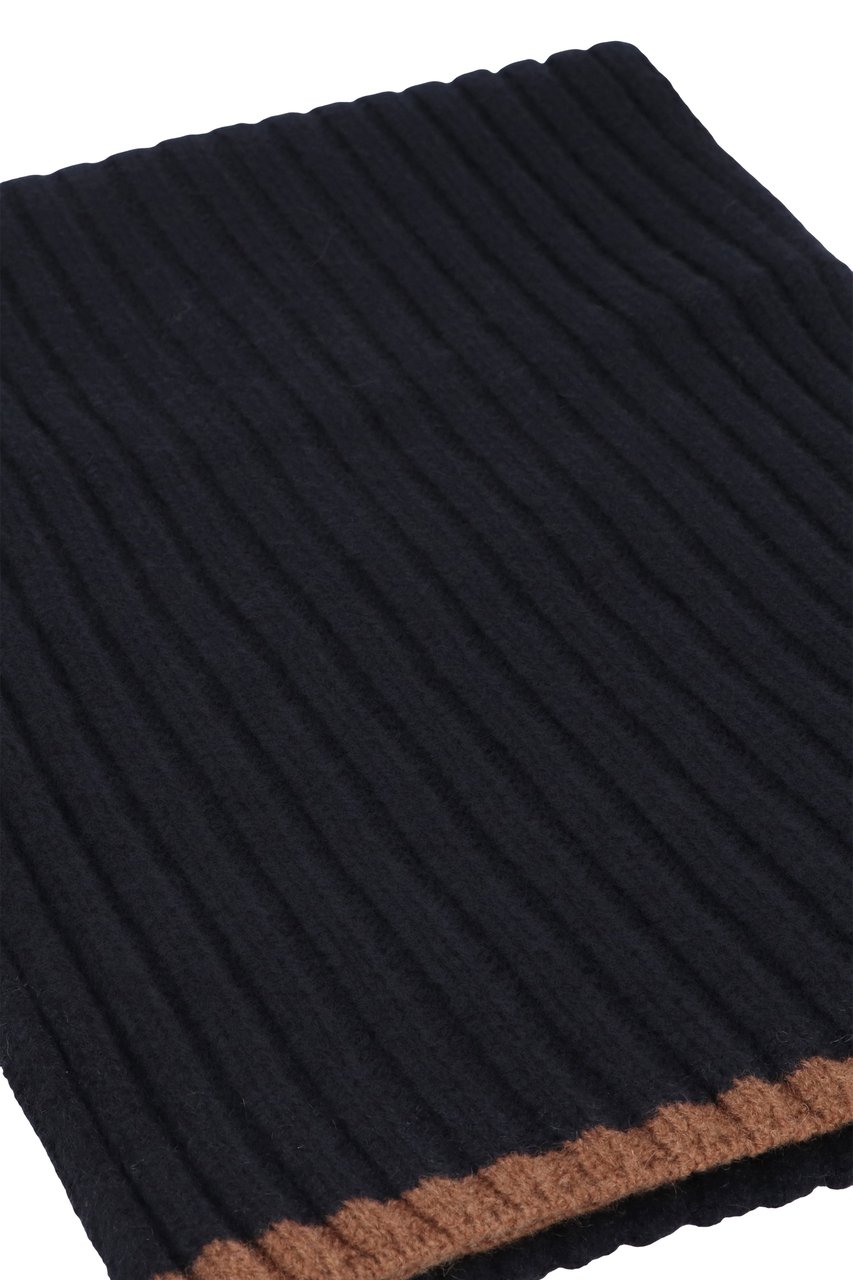 Moorer Hobart cashmere scarf Blauw