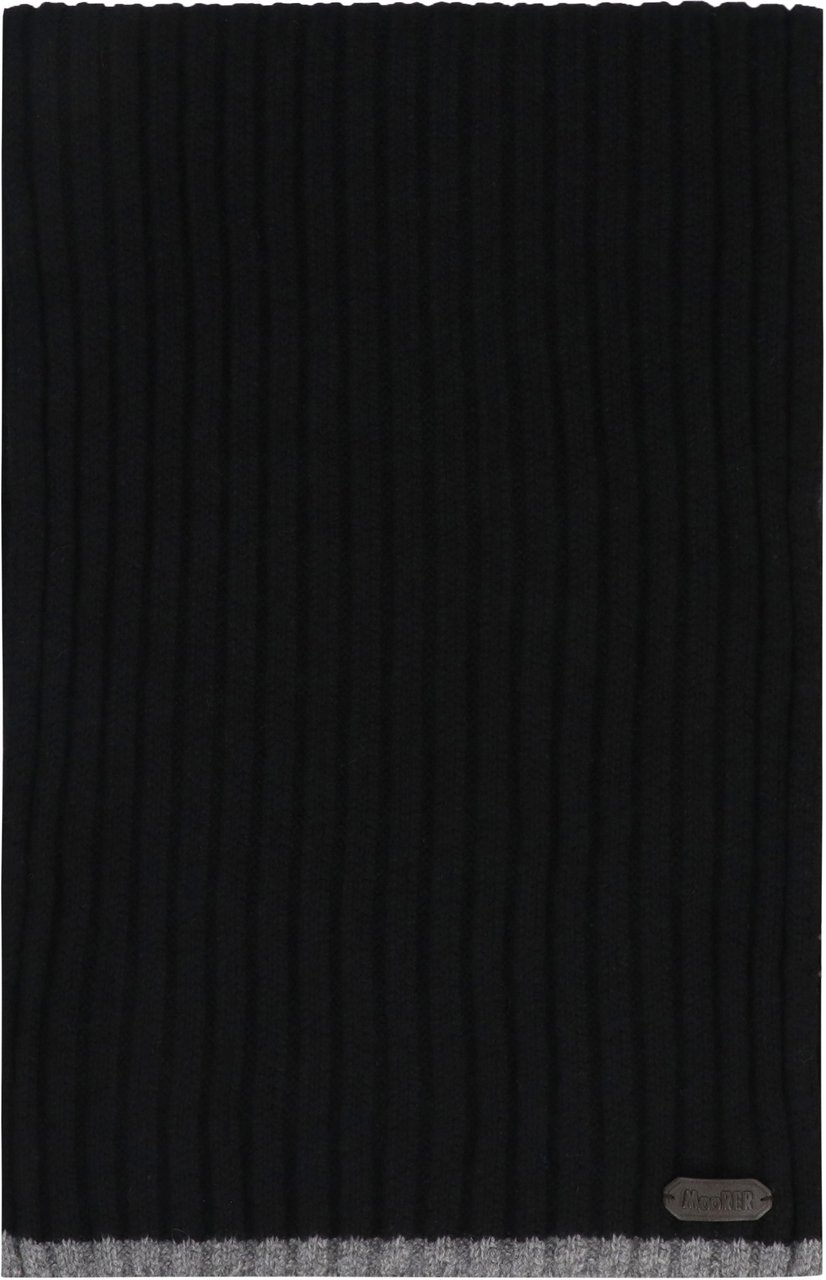 Moorer Hobart cashmere scarf Navy