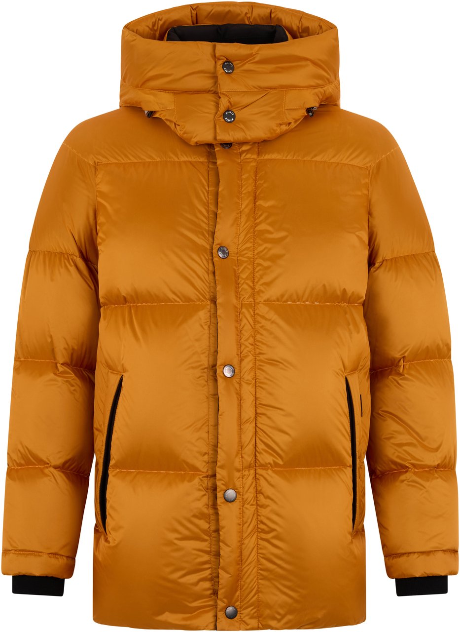 Moorer Orange padded jacket, comfortable and modern Oranje