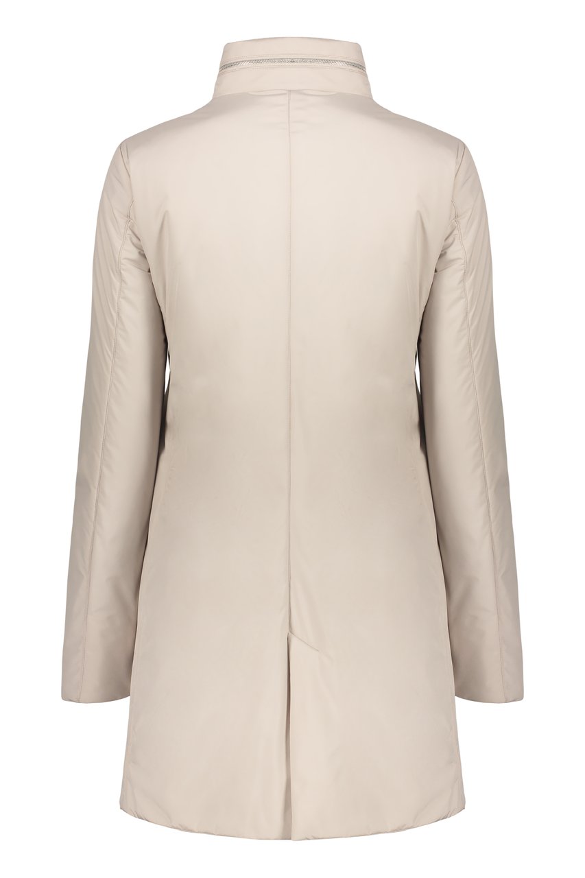 Moorer Snap button fastening down jacket Neutraal