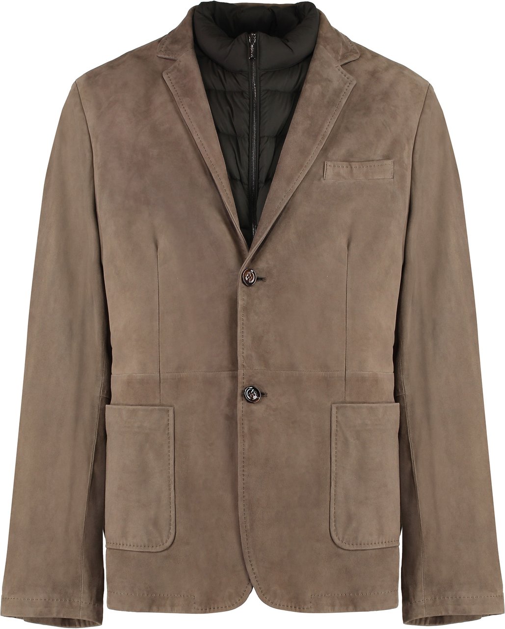 Moorer Ivan Suede jacket Grijs