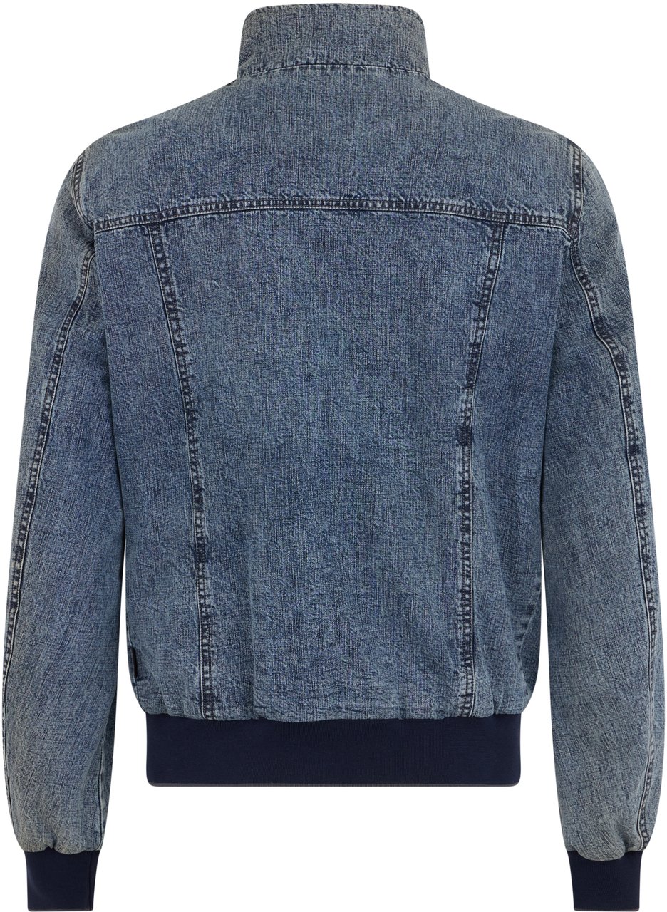 Moorer Classic and versatile blue denim jacket Blauw