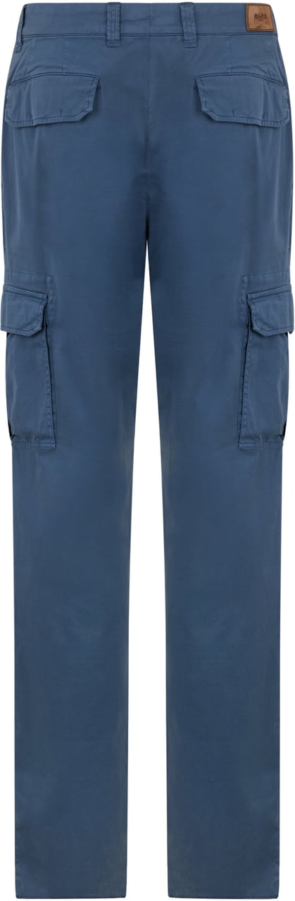 Moorer Cargo pants in shades of blue, casual and versatile. Blauw