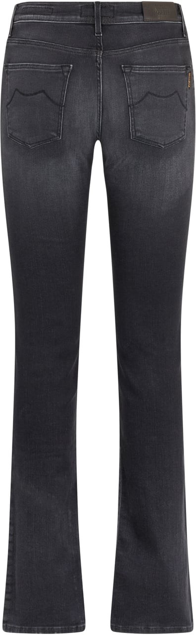 Moorer Black flared jeans elegant for any occasion. Zwart