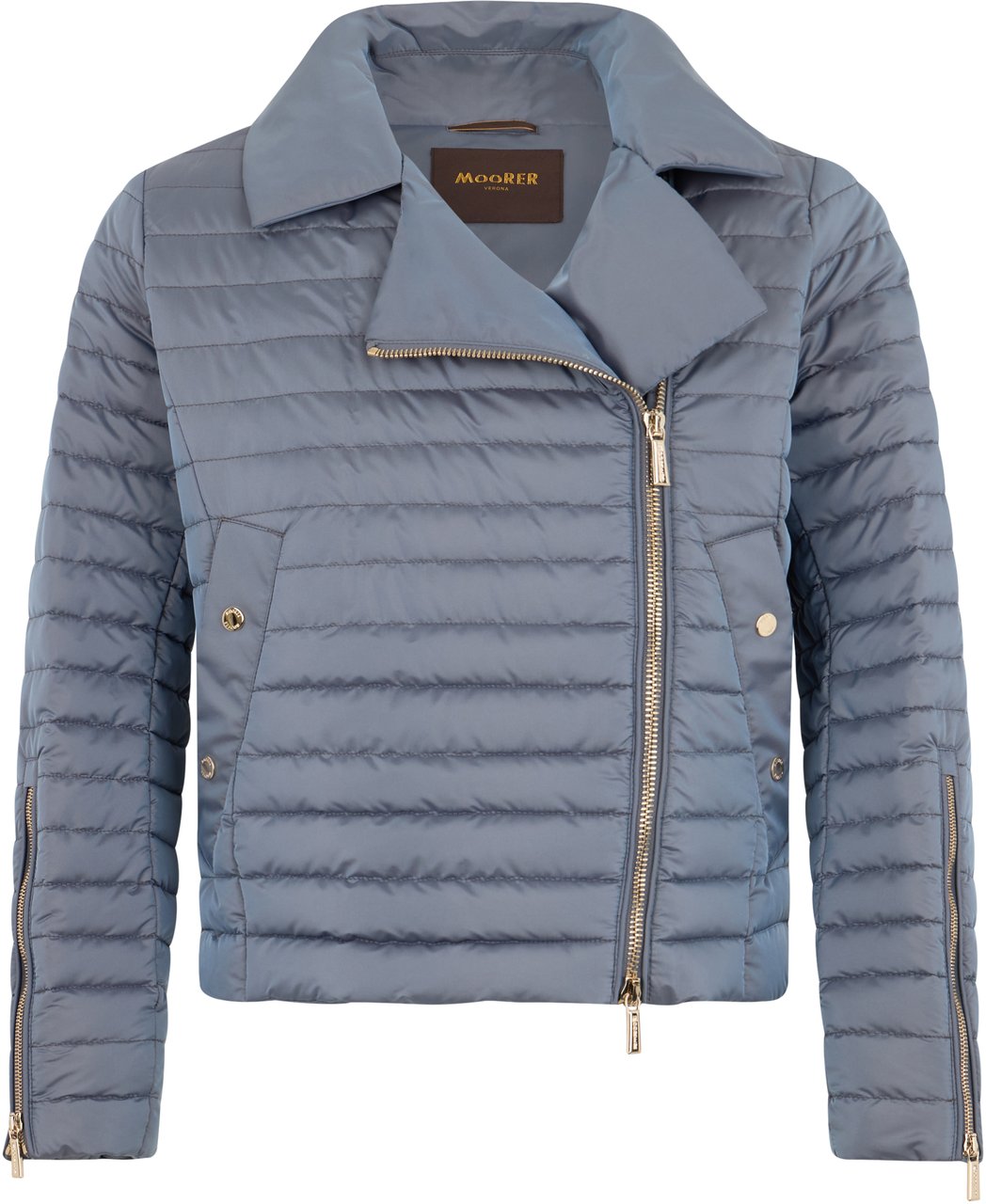 Moorer Gray elegant and versatile padded jacket Lichtblauw