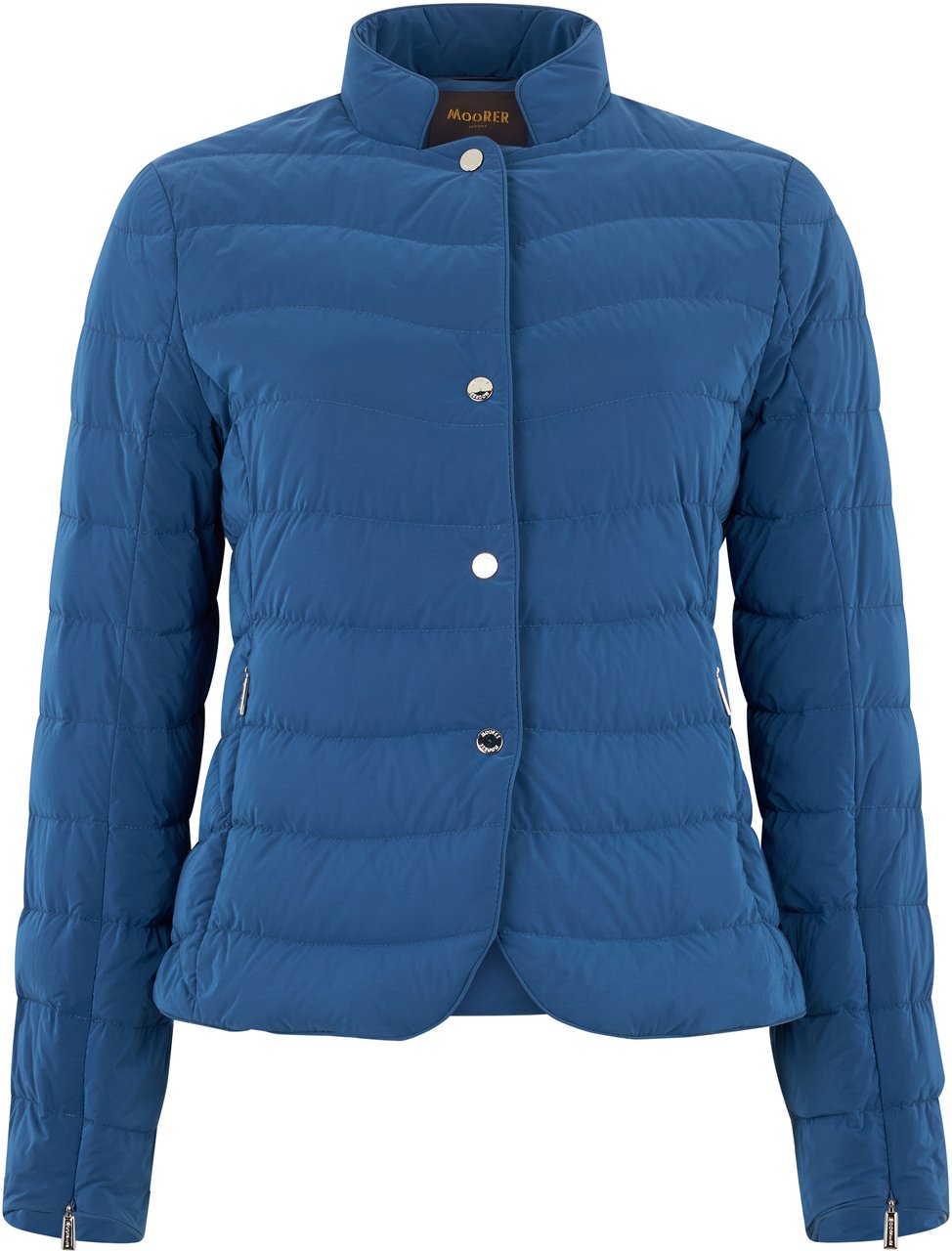 Moorer Blue down jacket with a minimal and elegant design. Roze