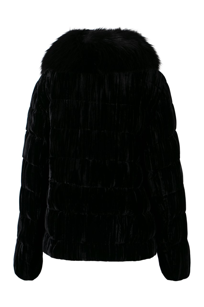 Moorer Velvet down jacket Zwart