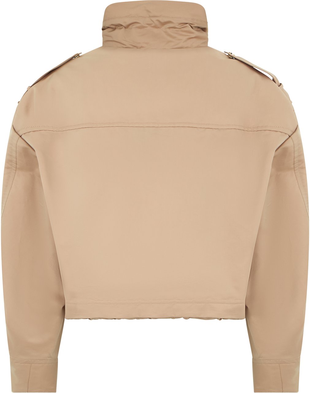 Moorer Versatile cropped jacket with pockets and drawstring Neutraal