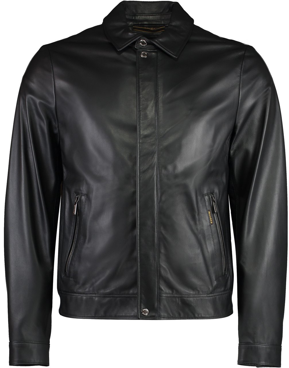 Moorer Landini leather jacket Zwart