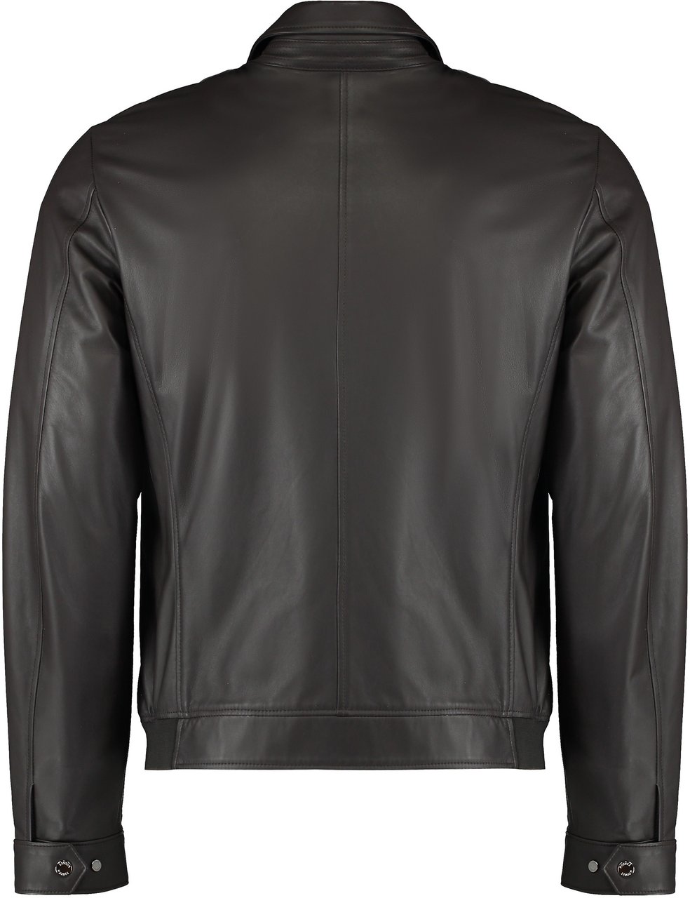 Moorer Leather jacket Bruin