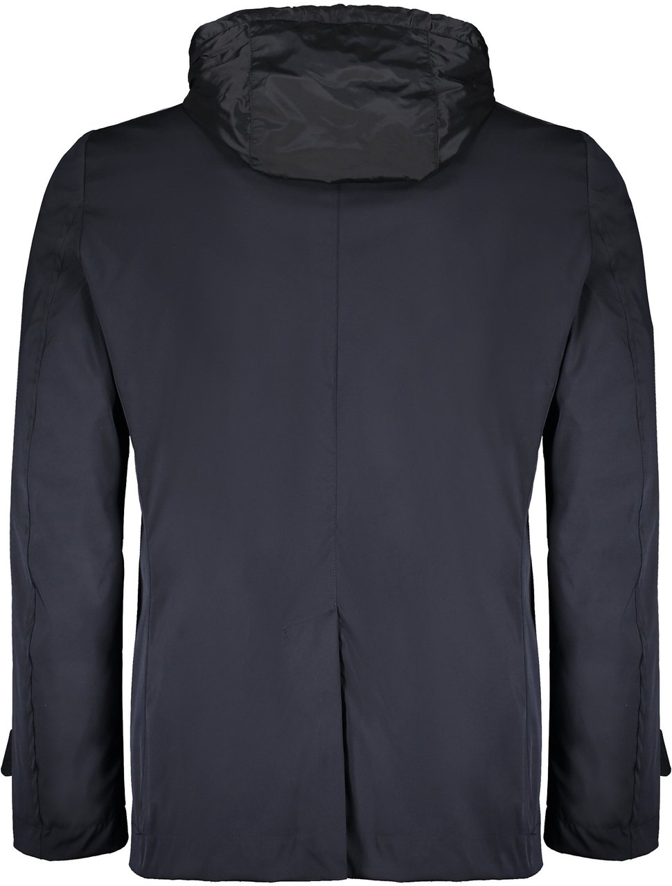 Moorer Dark blue double-breasted jacket, elegant and versatile. Blauw
