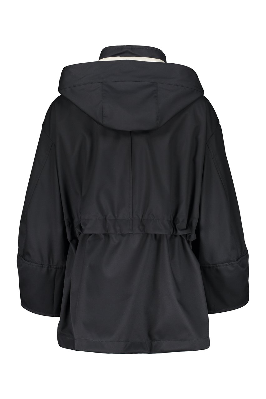 Moorer Technical fabric waterproof jacket Blauw