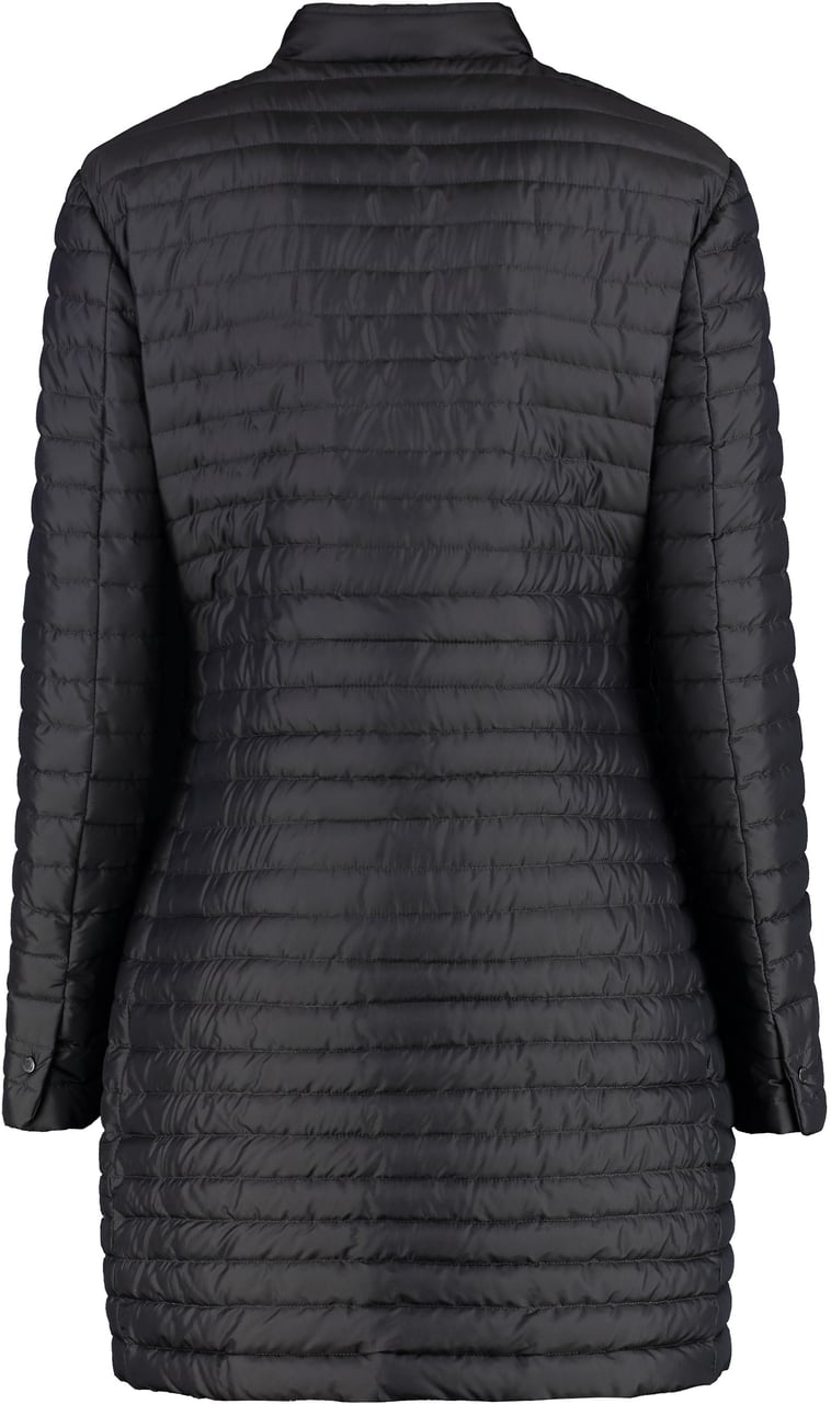 Moorer Lea snap button fastening down jacket Zwart