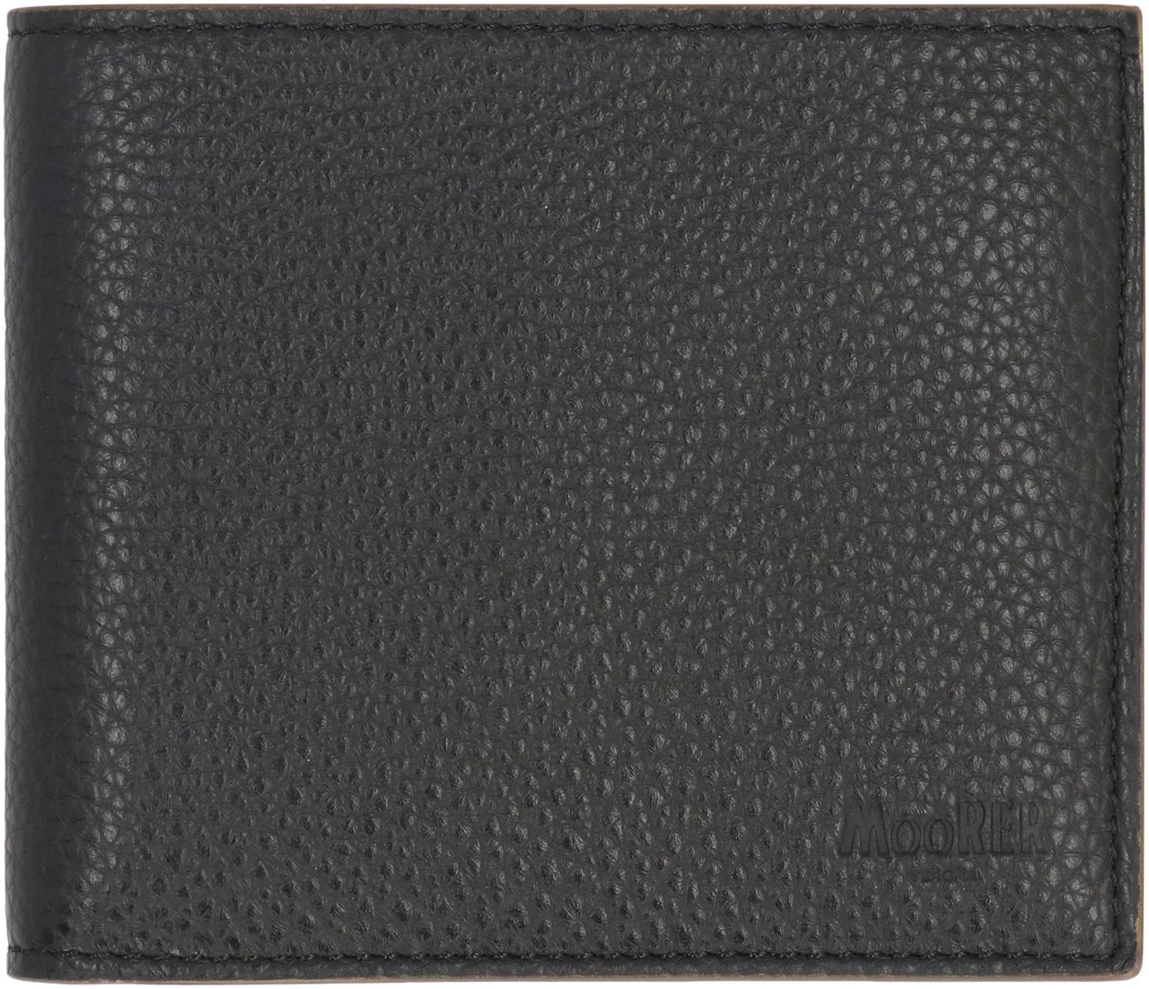 Moorer Leather wallet Zwart