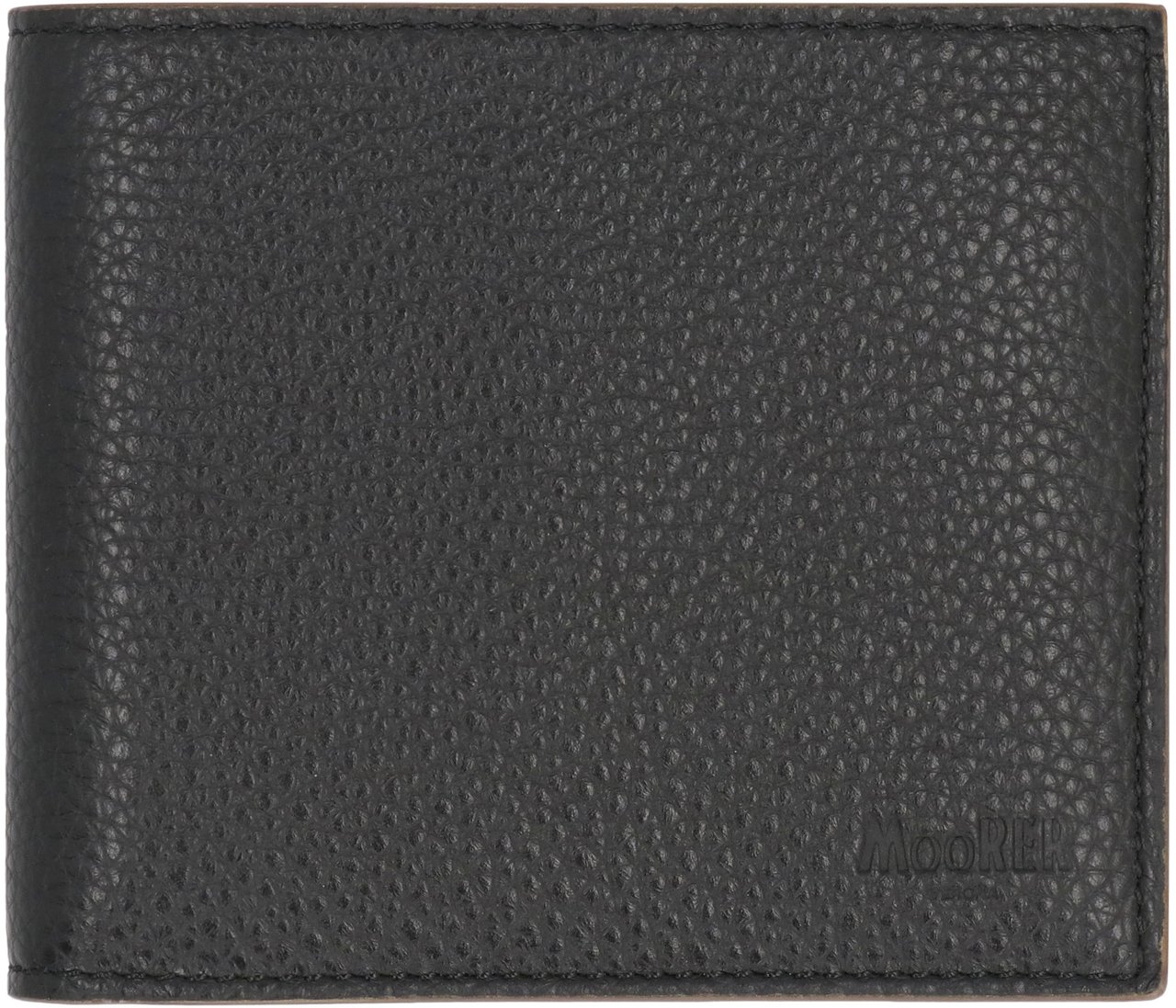 Moorer Leather wallet Zwart
