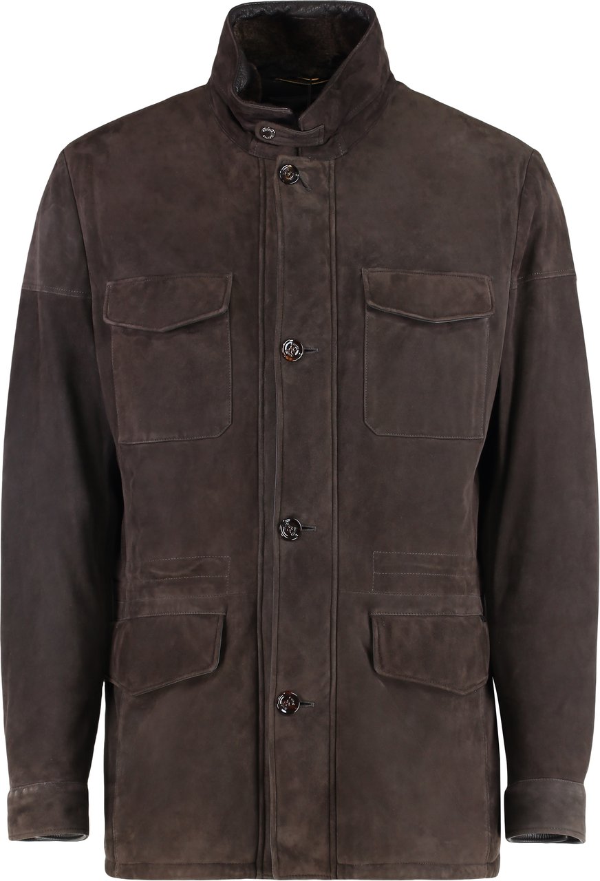 Moorer Leonardo leather jacket Bruin