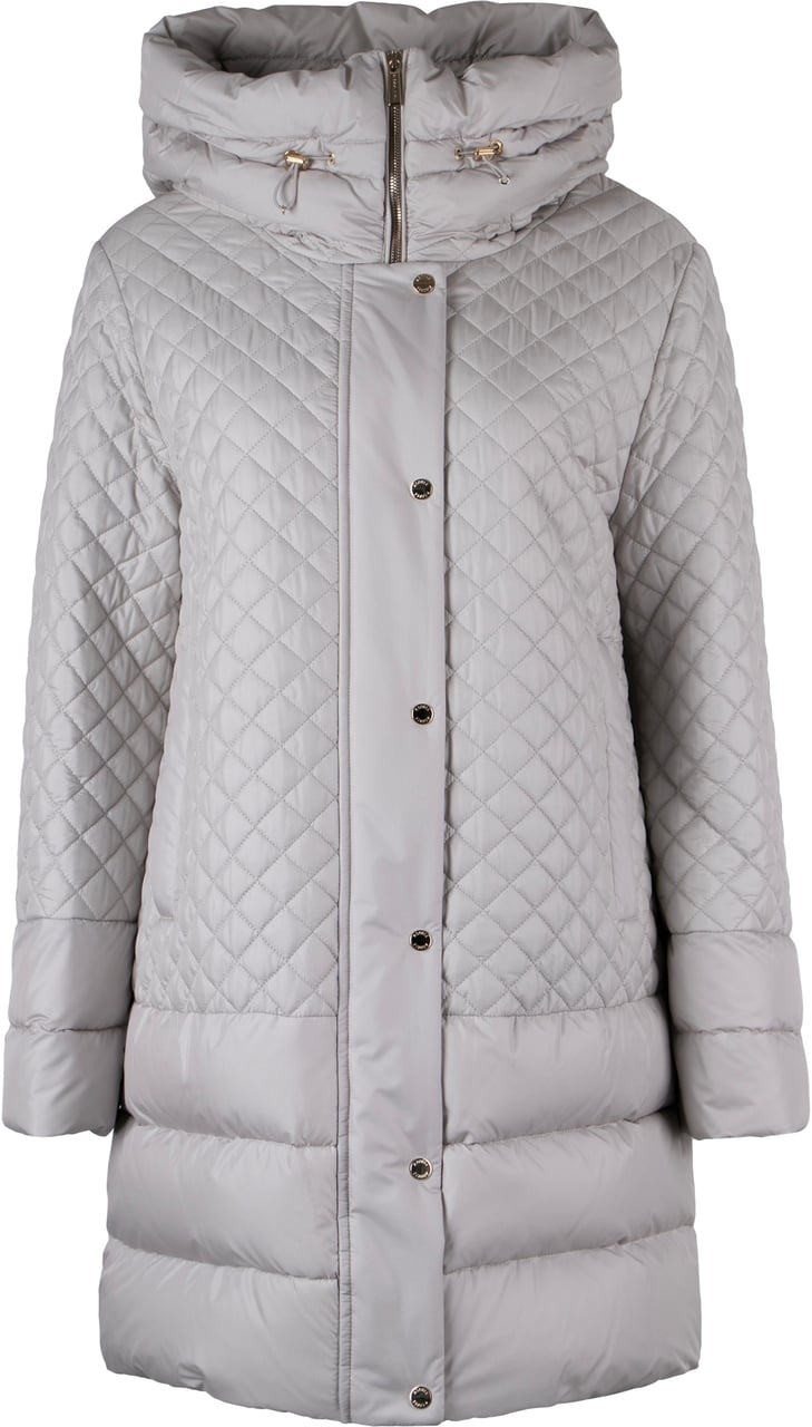 Moorer Leonie Long down jacket Neutraal