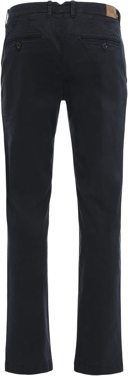 Moorer Pants in a cotton blend Navy