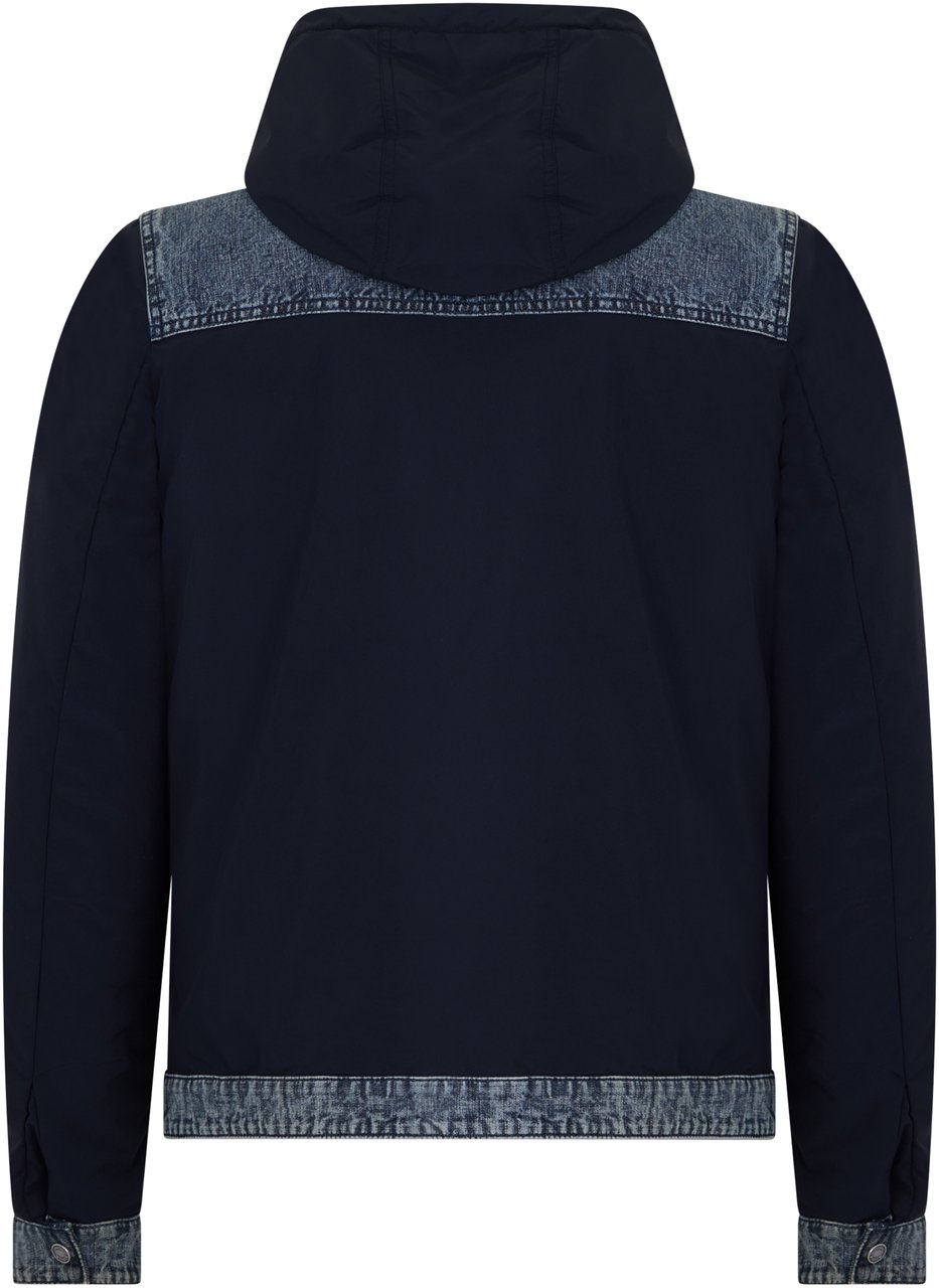 Moorer Modern and versatile padded jacket with hood Blauw
