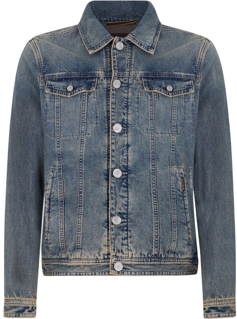 Moorer Classic and versatile blue denim jacket Bruin
