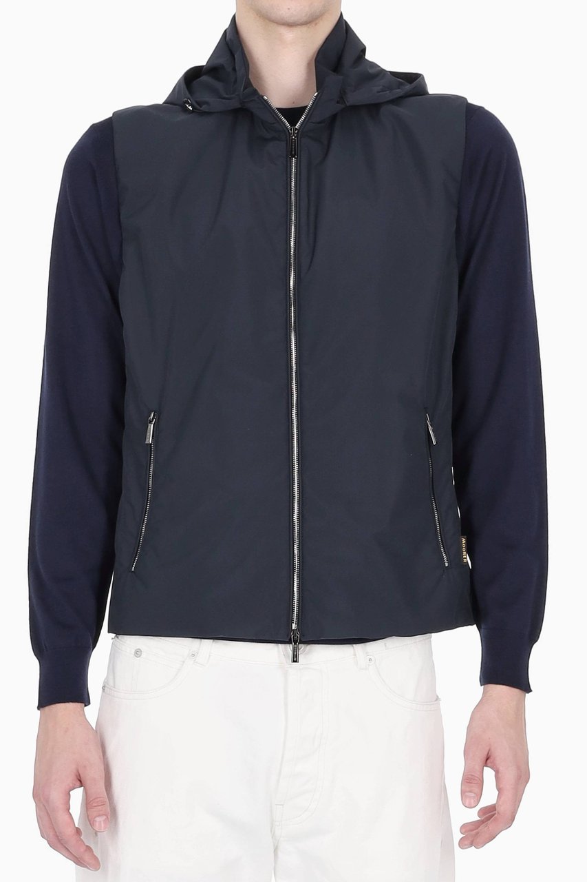 Moorer Luis-Stp Waterproof Nylon Vest Zwart