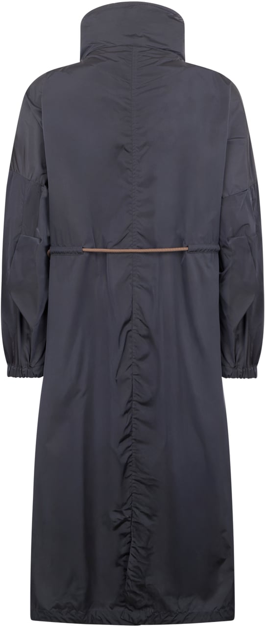 Moorer Elegant long coat, light and versatile. Blauw