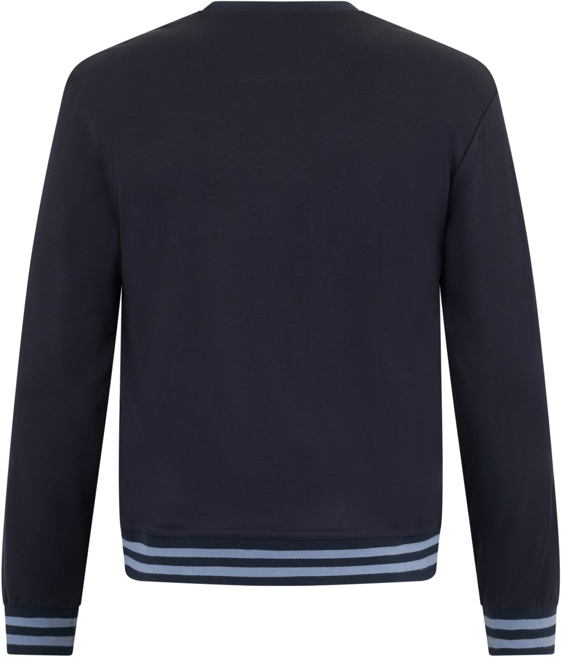 Moorer Dark blue cotton sweatshirt with print. Navy