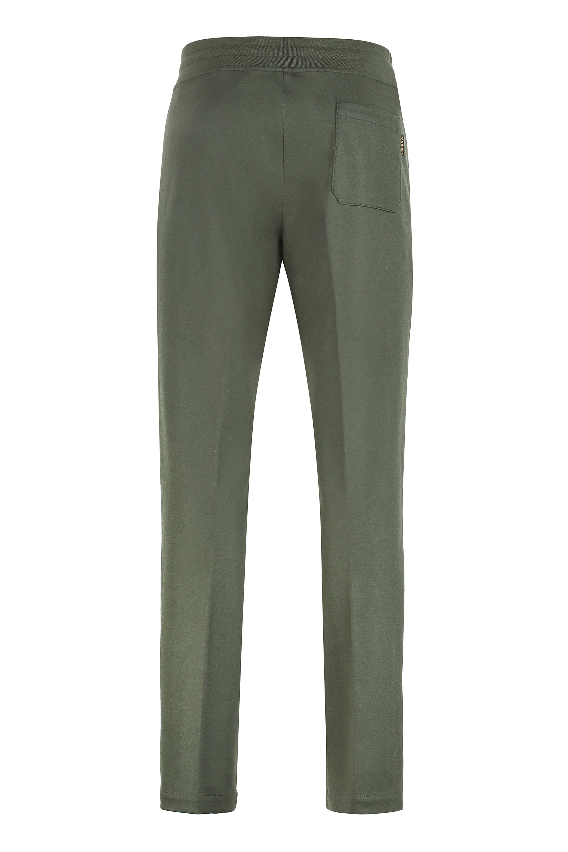 Moorer Matthew virgin wool track pants Groen