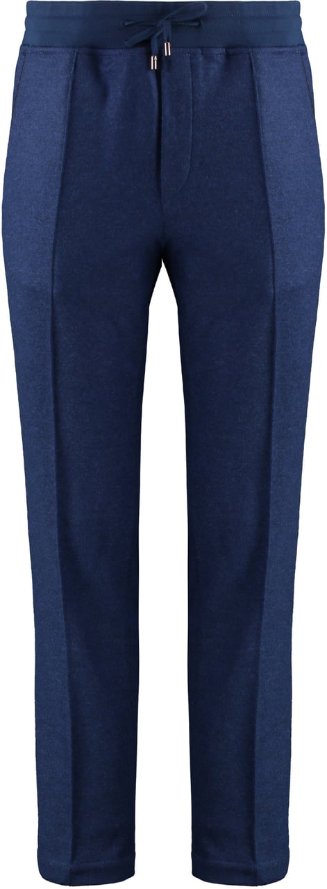 Moorer Matthew Virgin wool trousers Blauw