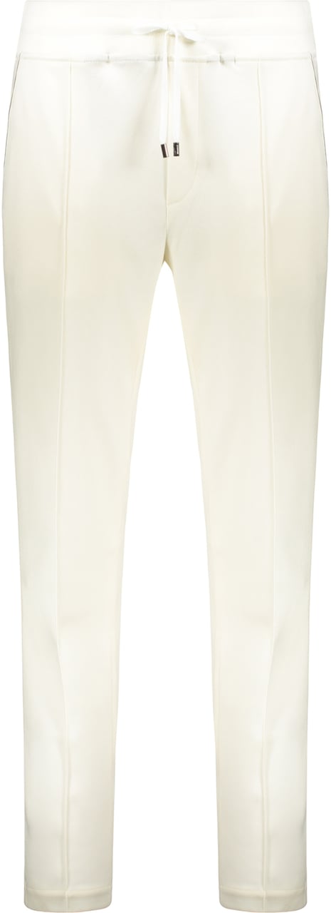 Moorer White pants made of virgin wool Neutraal